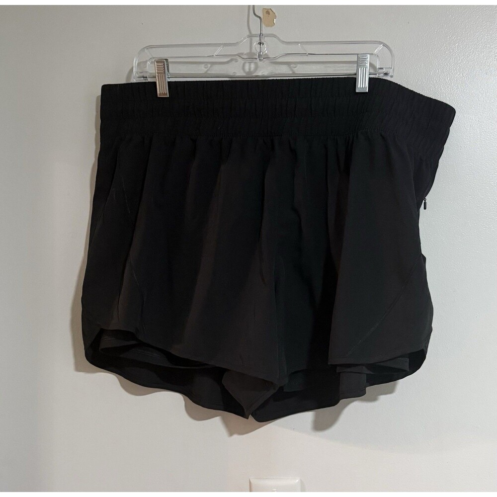 AVIA BREATHABLE RUNNING SHORTs Double Layer BLACK  XXL (20). Athletic, Fast Dry